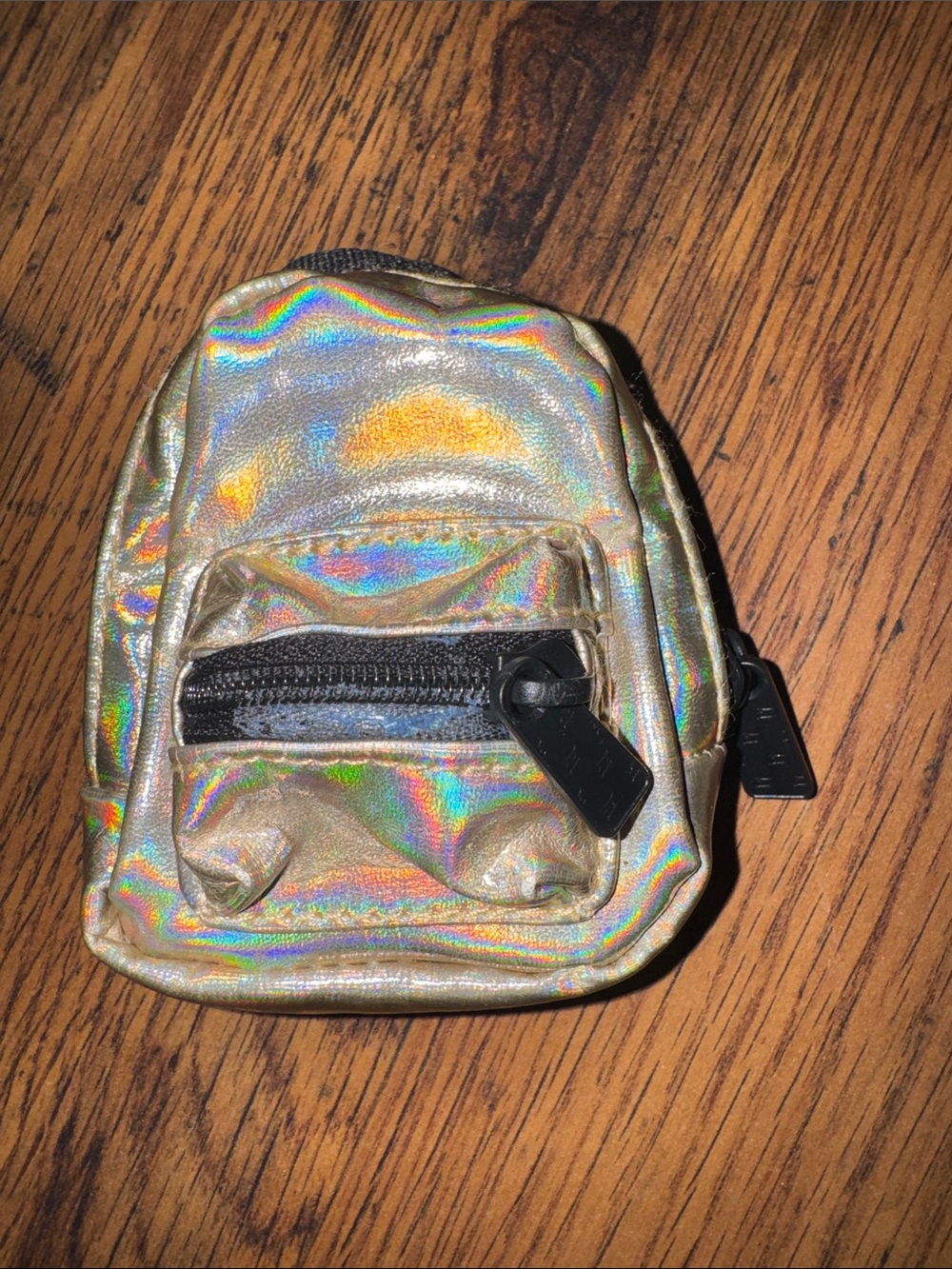 Gold Metallic Mini Backpack Pouch 38.T.P.1